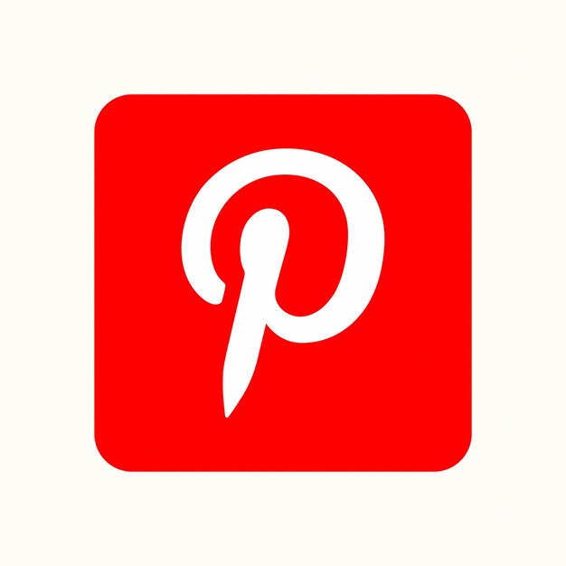 Vector diseño de iconos de pinterest en 3d