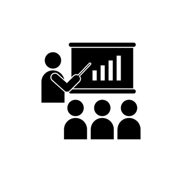 Diseño de iconos de presentación de negocios