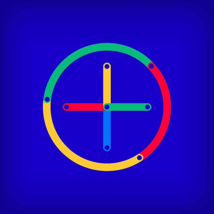 Vector diseño de iconos de reloj lineal de colores transiciones de líneas de color con diseño educativo tutorial único