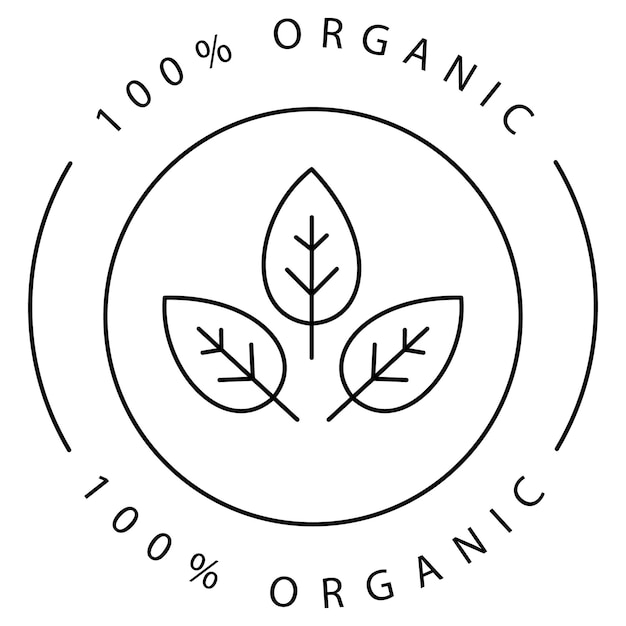 Diseño de iconos de vectores de hojas de plantas ecológicas