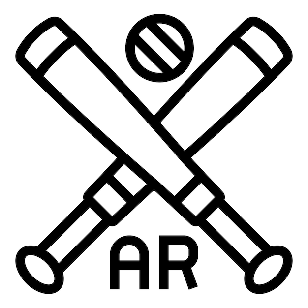 Vector diseño de íconos vectoriales de béisbol