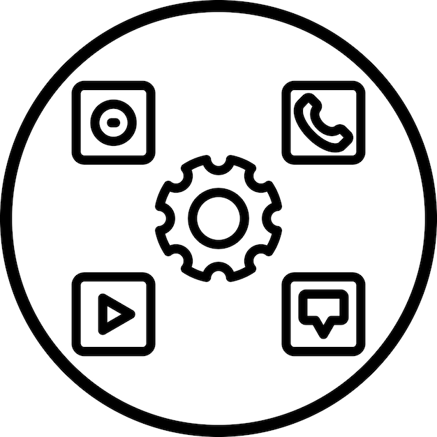 Diseño de iconos vectoriales Estilo de iconos