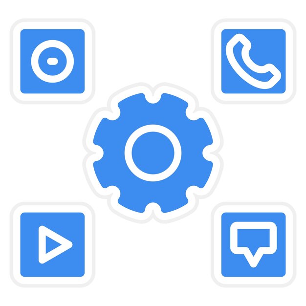 Diseño de iconos vectoriales Estilo de iconos