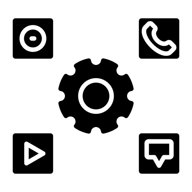 Diseño de iconos vectoriales Estilo de iconos
