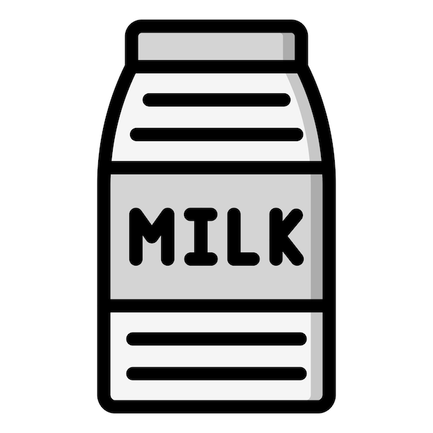 Diseño de íconos vectoriales Ilustración de leche