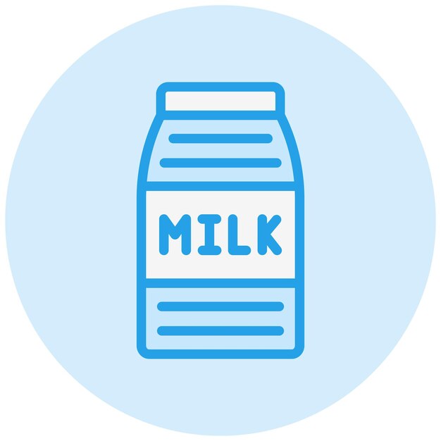 Diseño de íconos vectoriales Ilustración de leche
