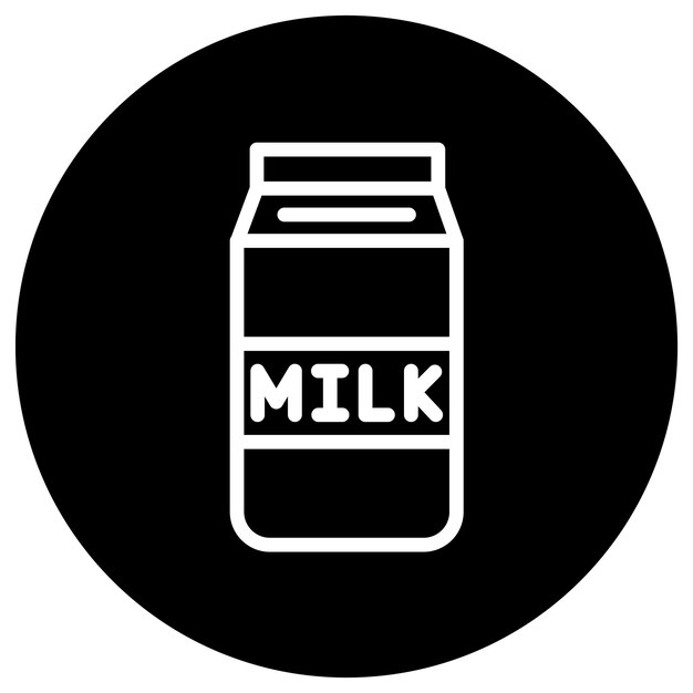 Diseño de íconos vectoriales Ilustración de leche