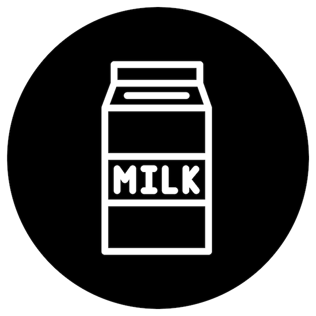 Diseño de íconos vectoriales Ilustración de leche