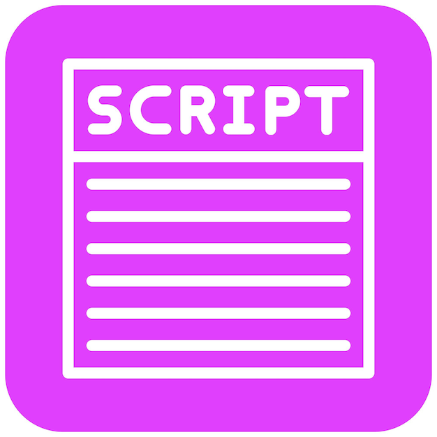 Diseño de íconos vectoriales Ilustración de scripts