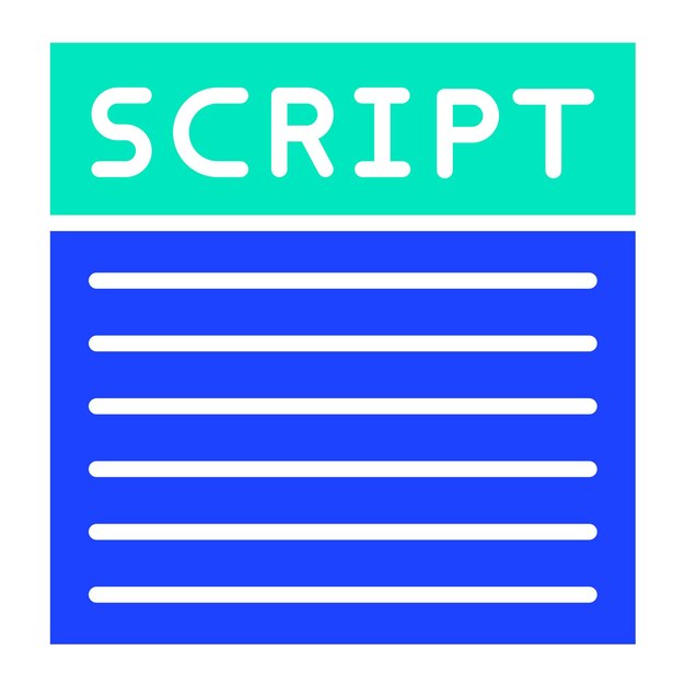 Diseño de íconos vectoriales Ilustración de scripts