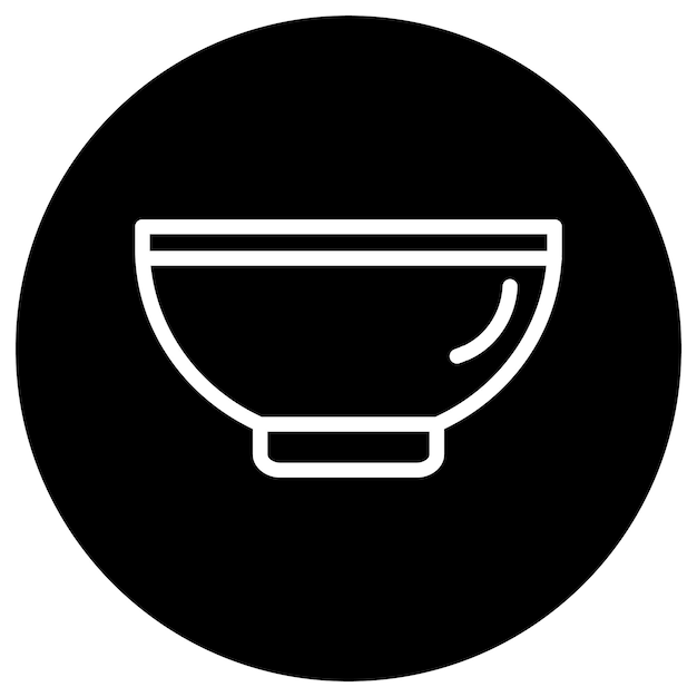 Diseño de íconos vectoriales Ilustración de tazón