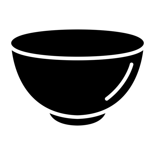Diseño de íconos vectoriales Ilustración de tazón