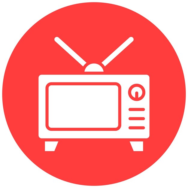 Diseño de íconos vectoriales Ilustración de televisión