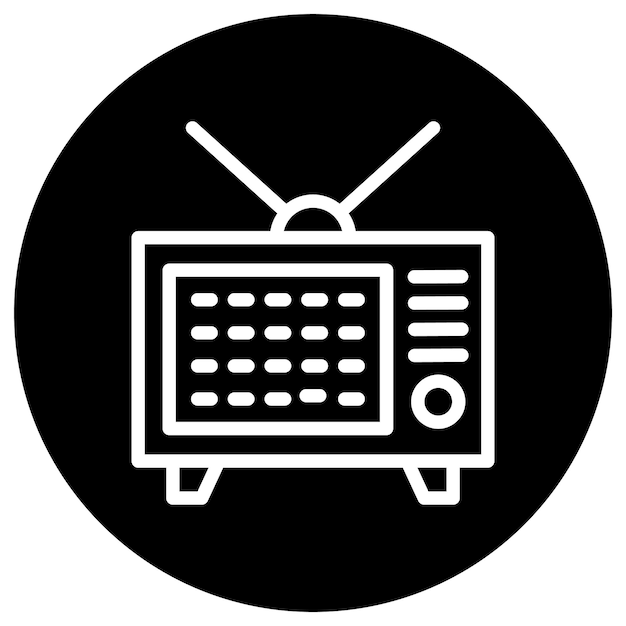 Diseño de íconos vectoriales Ilustración de televisión