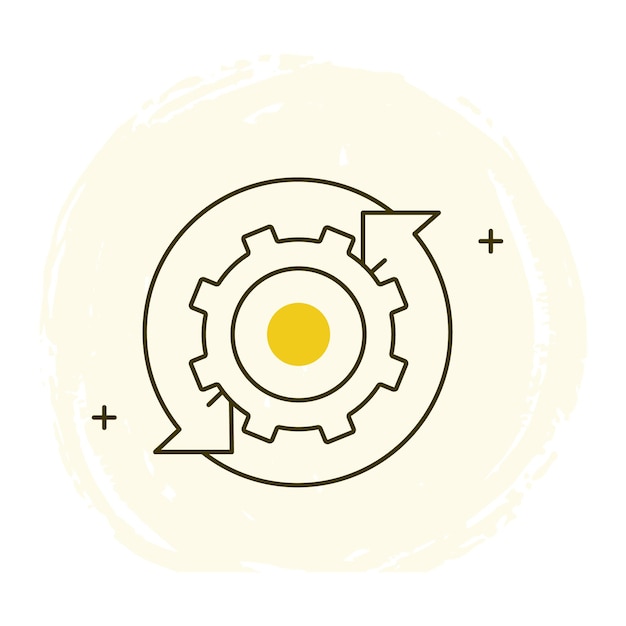 Diseño de íconos vectoriales de ingeniería inversa de deconstrucción de sistemas