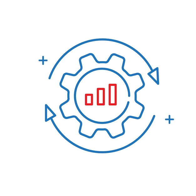 Diseño de iconos vectoriales de optimización operativa y detección de fraude