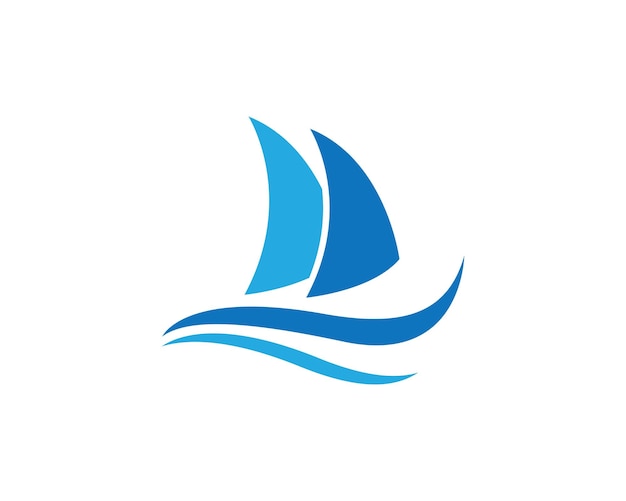 Diseño de iconos vectoriales de la plantilla del logotipo del crucero