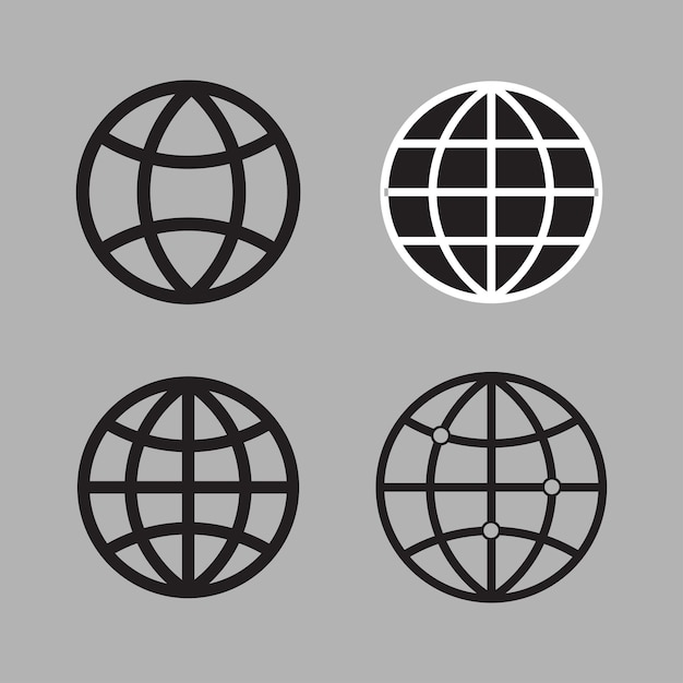 Diseño de iconos vectoriales de sitios web