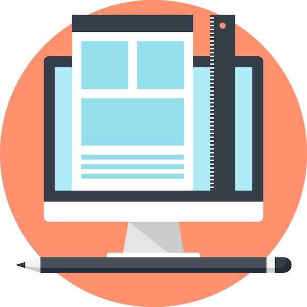 Diseño de íconos web planos