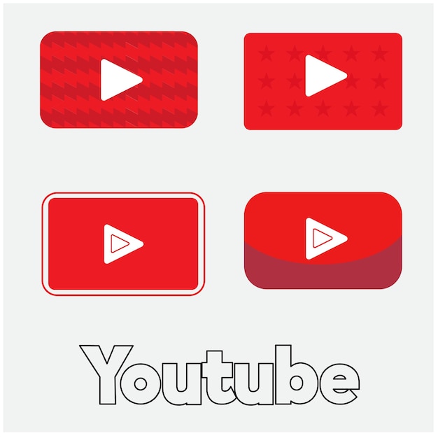 Diseño de iconos de YouTube