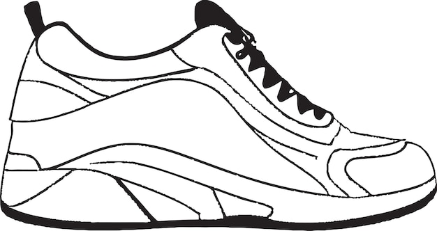 Diseño de iconos de zapatos casuales gráfico vectorial