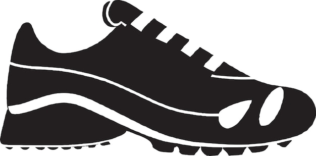 Vector diseño de íconos de zapatos de golf gráfico vectorial