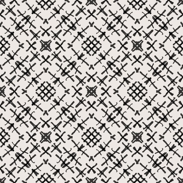 Diseño de ilustración de arte de fondo de patrón de moda de tela étnica de línea y punto abstracto