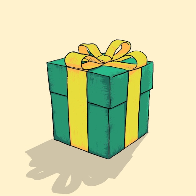 Vector diseño de ilustración de caja de regalo de vector