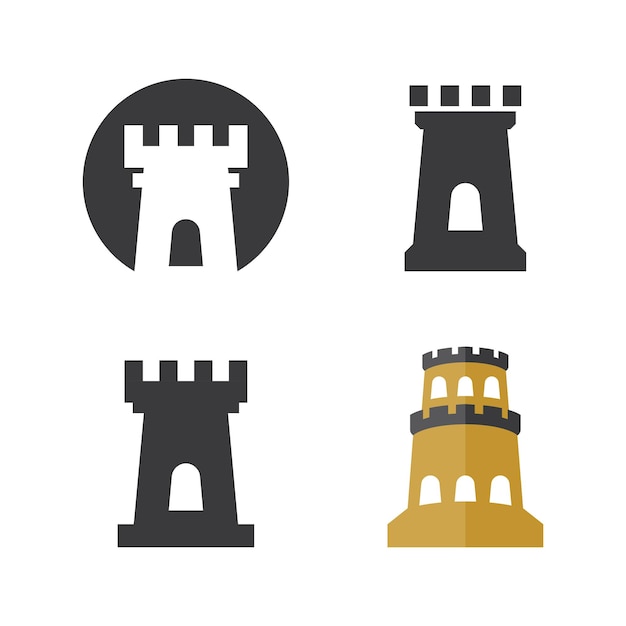 Diseño de ilustración de castillo