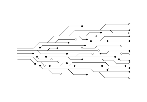 Diseño de ilustración de circuito