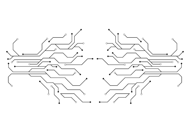Diseño de ilustración de circuito