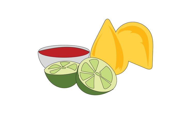 Vector diseño de ilustración de comida brasileña con el nombre de coxinha