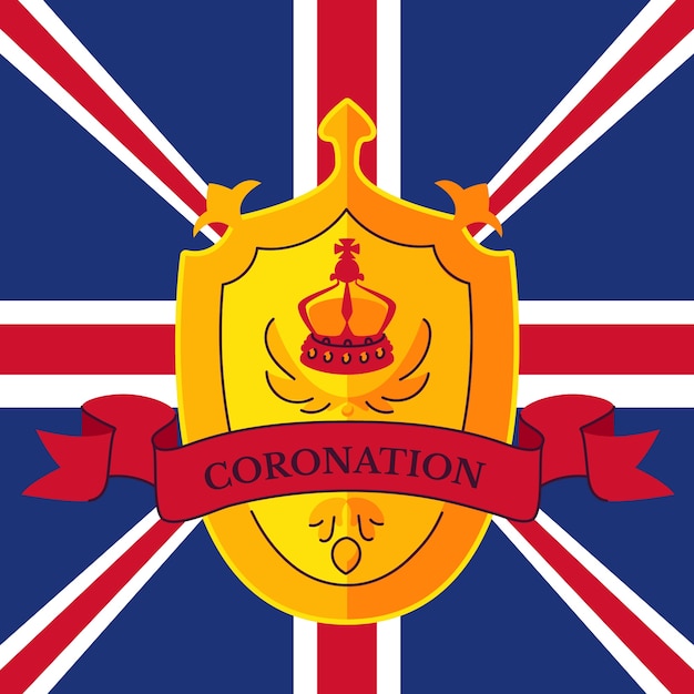 Vector diseño de ilustración de coronación