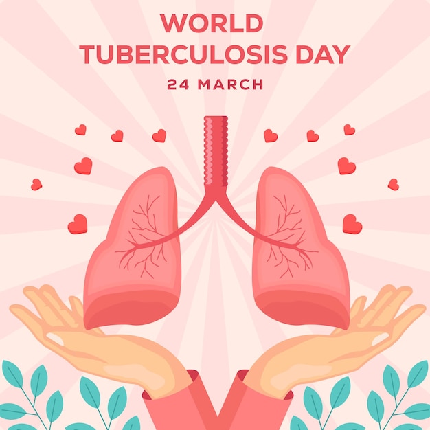 Diseño de ilustración del día mundial de la tuberculosis