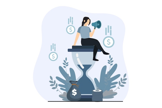 Diseño de ilustración de finanzas de negocios
