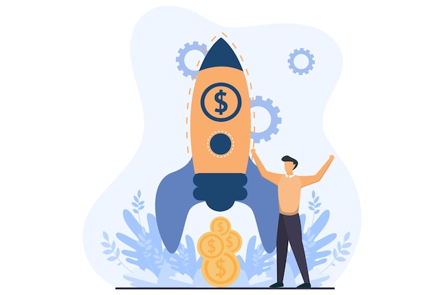 Diseño de ilustración de finanzas de negocios