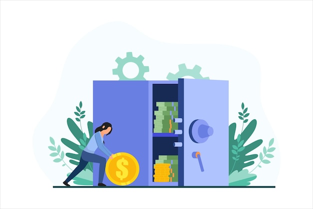 Diseño de ilustración de finanzas de negocios