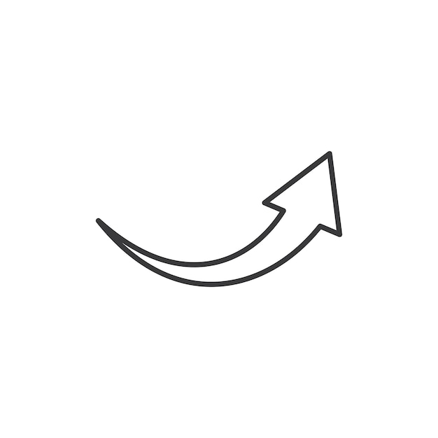 Diseño de la ilustración de la flecha