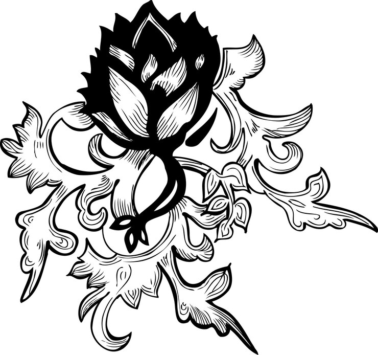 Diseño de ilustración floral de vector libre dibujado a mano