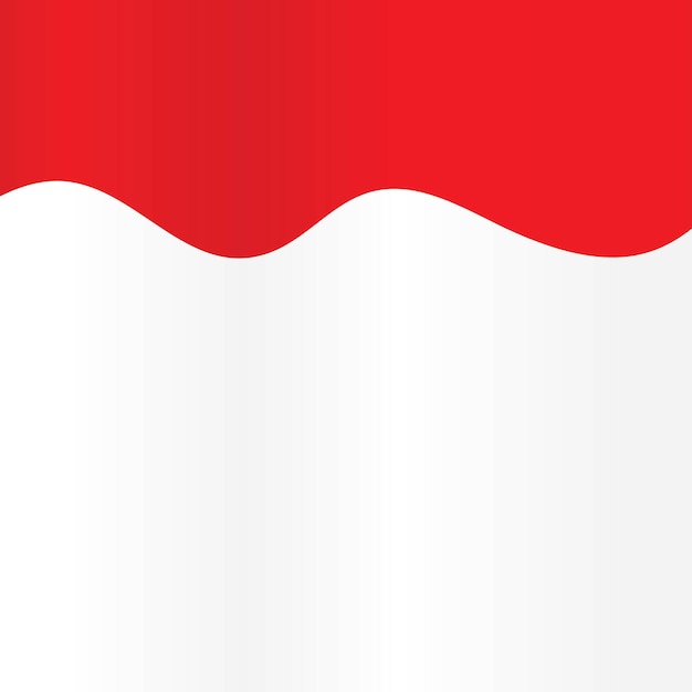 Diseño de ilustración de fondo de vector de bandera de Indonesia