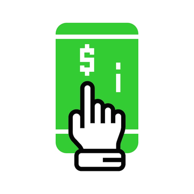 Diseño de ilustración de icono de pago en línea Diseño vectorial