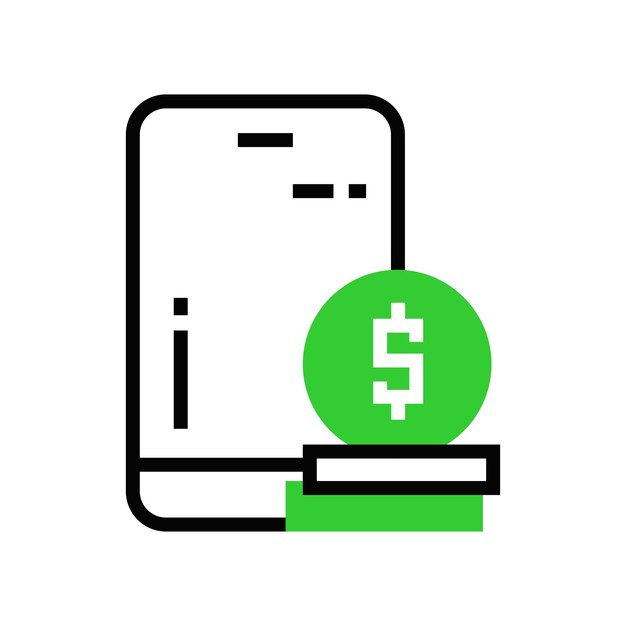 Diseño de ilustración de icono de pago en línea Diseño vectorial