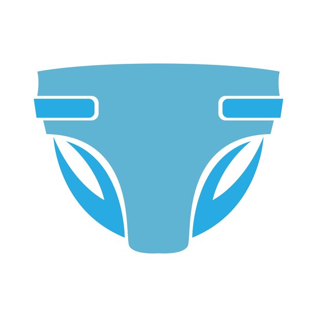 Diseño de ilustración de icono de pañales