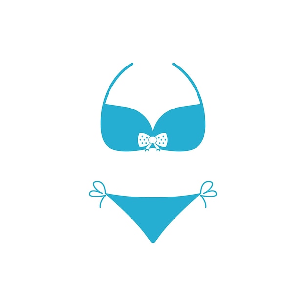 Diseño de ilustración de icono de vector de bikini