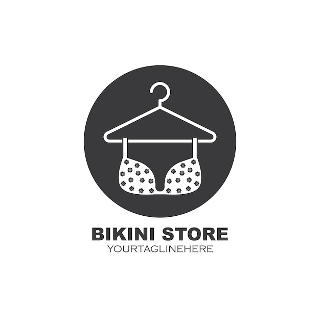 Diseño de ilustración de icono de vector de bikini