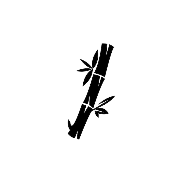 Vector diseño de ilustración de icono de vector de logotipo de bambú