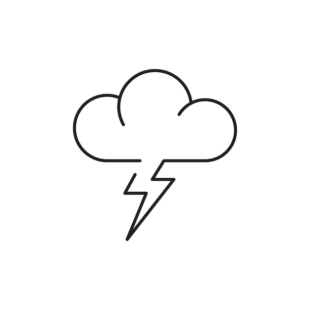 Diseño de ilustración de icono de vector de plantilla de nube