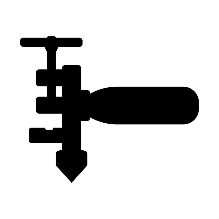 Vector diseño de la ilustración del icono vectorial del cortador de vidrio