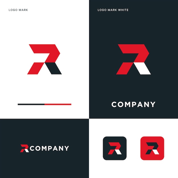 Diseño de ilustración del icono vectorial del logotipo PR