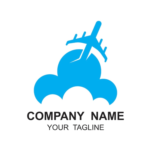 Diseño de la ilustración del icono vectorial del logotipo de viaje